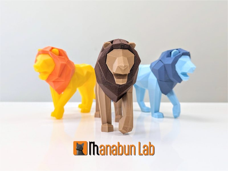 【拼图小动物】狮子-3D合纵社-3D打印模型STL格式3mf格式免费下载！