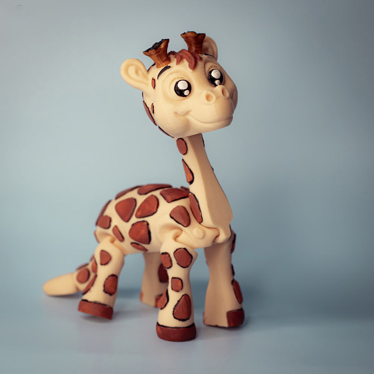 长颈鹿-3D合纵社-3D打印模型STL格式3mf格式免费下载！