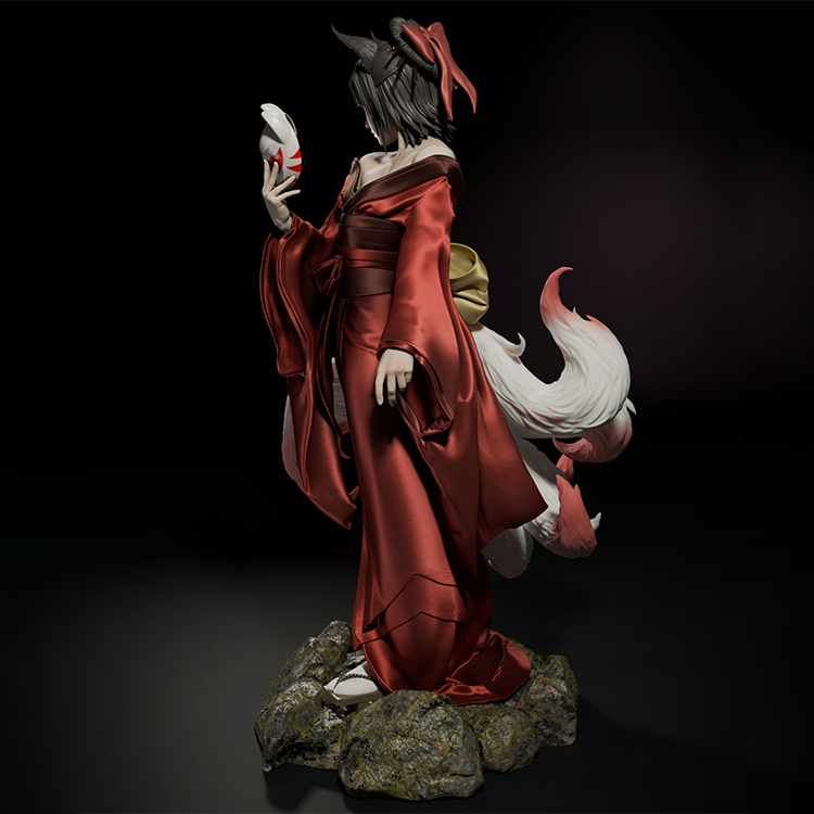 图片[2]-九尾妖狐-3D合纵社-3D打印模型STL格式3mf格式免费下载！