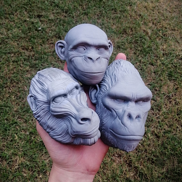 猴头挂饰-3D合纵社-3D打印模型STL格式3mf格式免费下载！