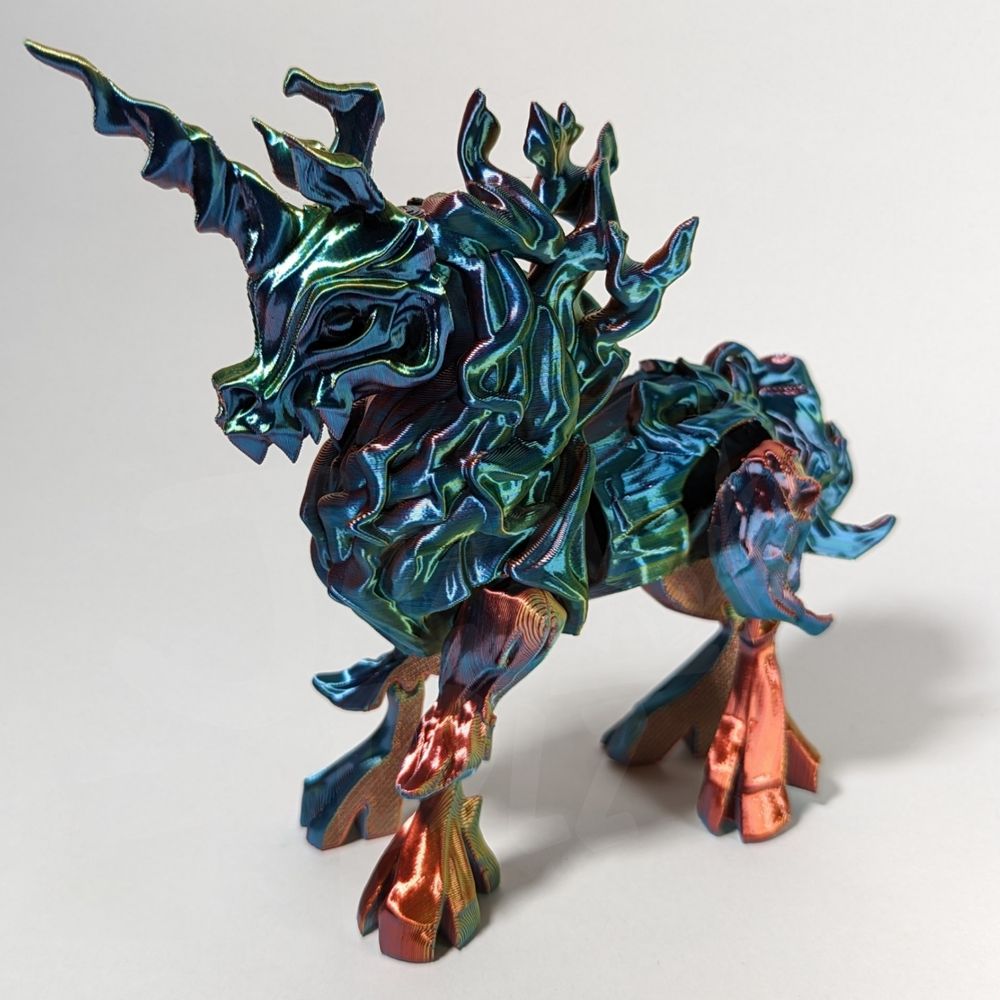 地狱独角兽-3D合纵社-3D打印模型STL格式3mf格式免费下载！