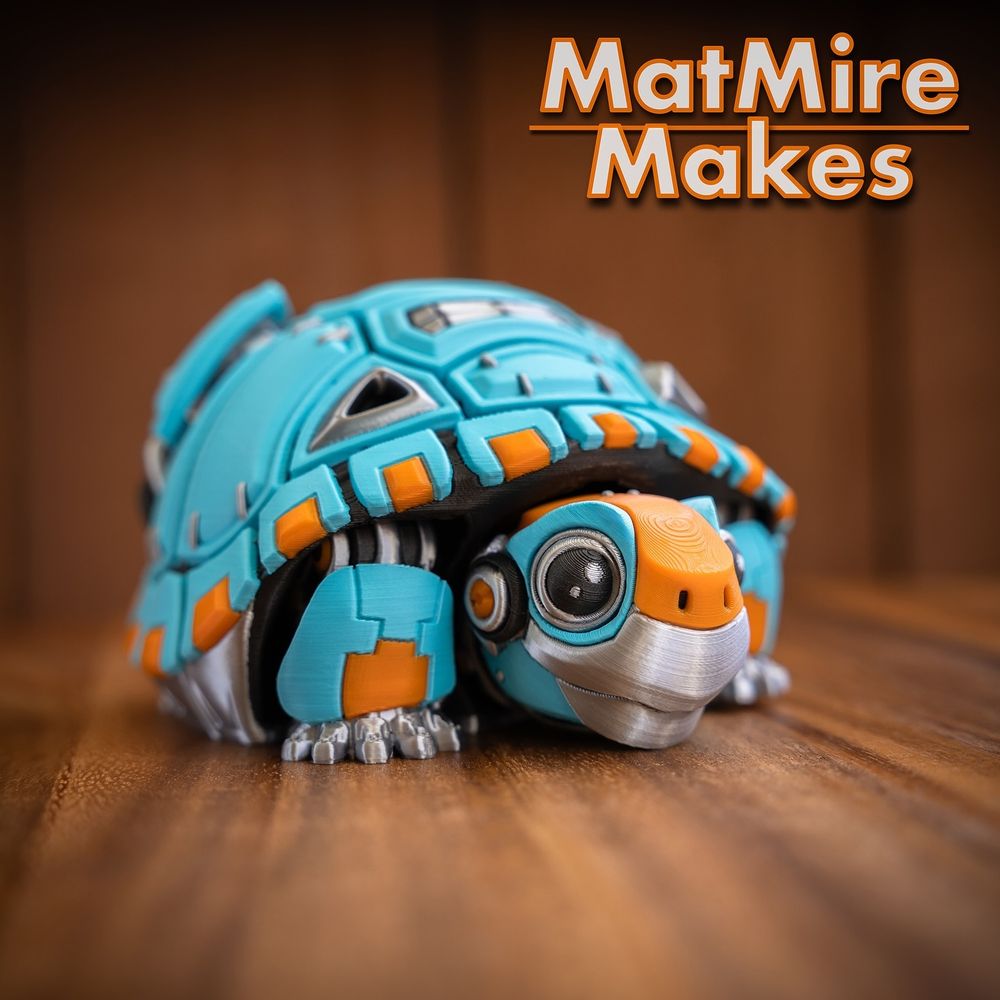 图片[2]-MatMire Makes NO:023 赛博机甲乌龟-3D合纵社-3D打印模型STL格式3mf格式免费下载！