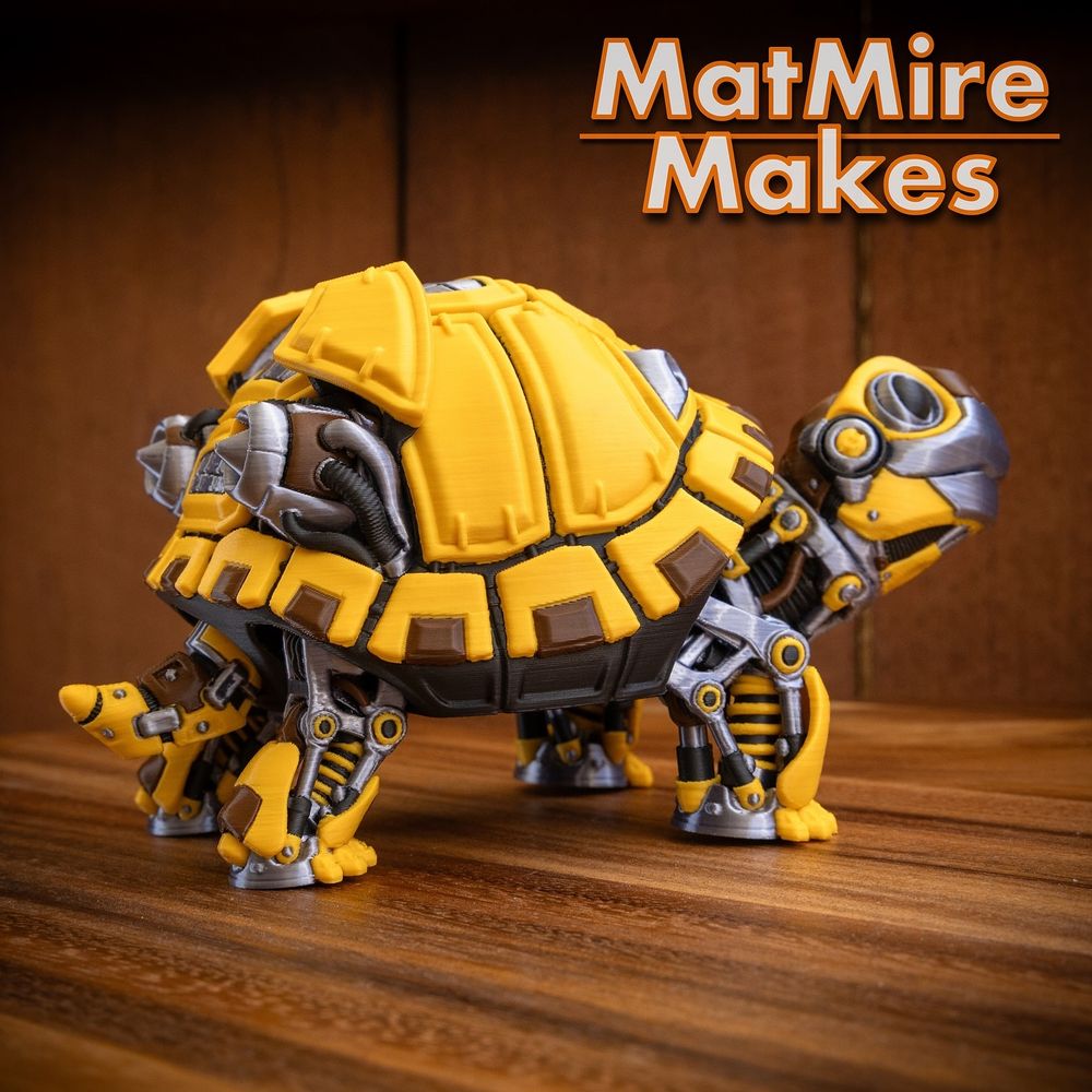 图片[4]-MatMire Makes NO:023 赛博机甲乌龟-3D合纵社-3D打印模型STL格式3mf格式免费下载！
