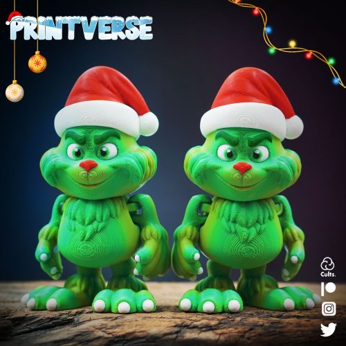 可动格林奇-3D合纵社-3D打印模型STL格式3mf格式免费下载！