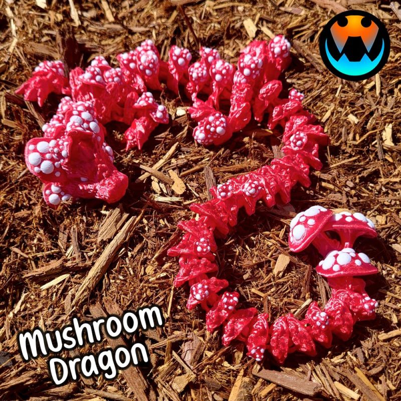 菌鳞龙-3D合纵社-3D打印模型STL格式3mf格式免费下载！