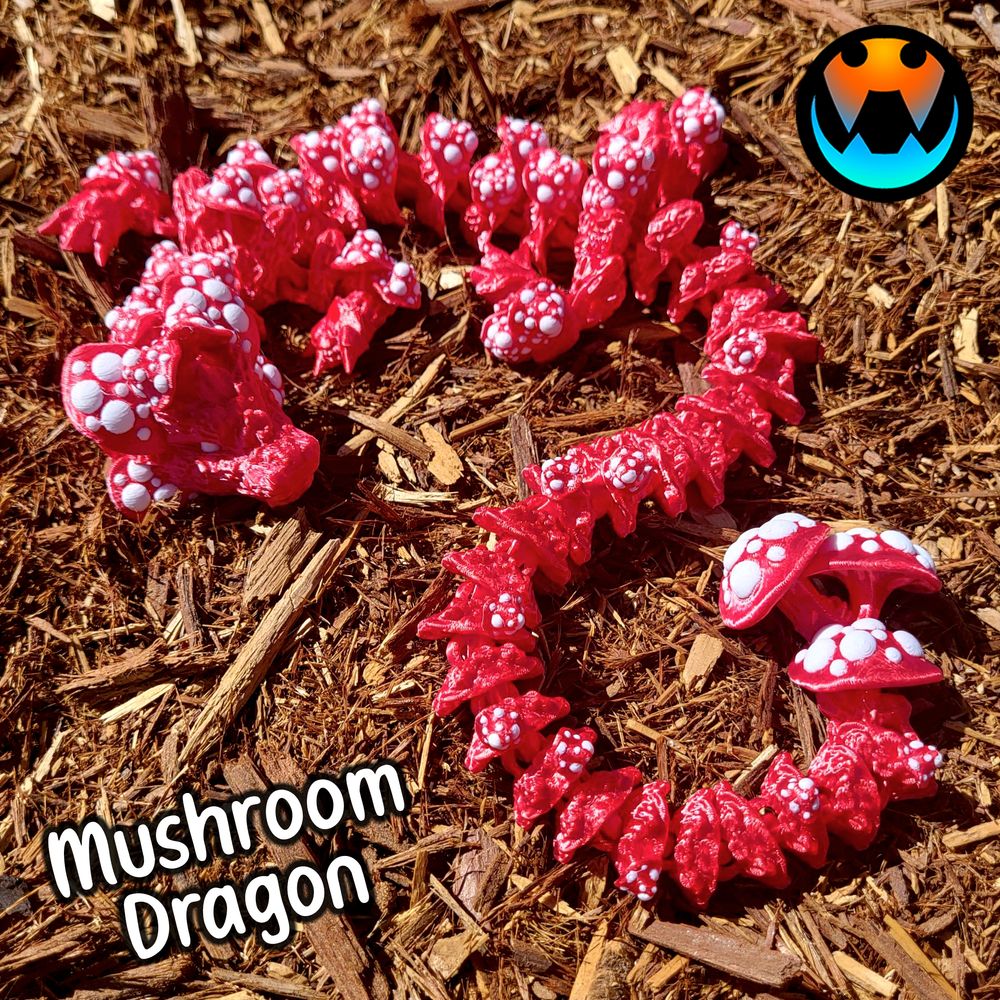 菌鳞龙-3D合纵社-3D打印模型STL格式3mf格式免费下载！