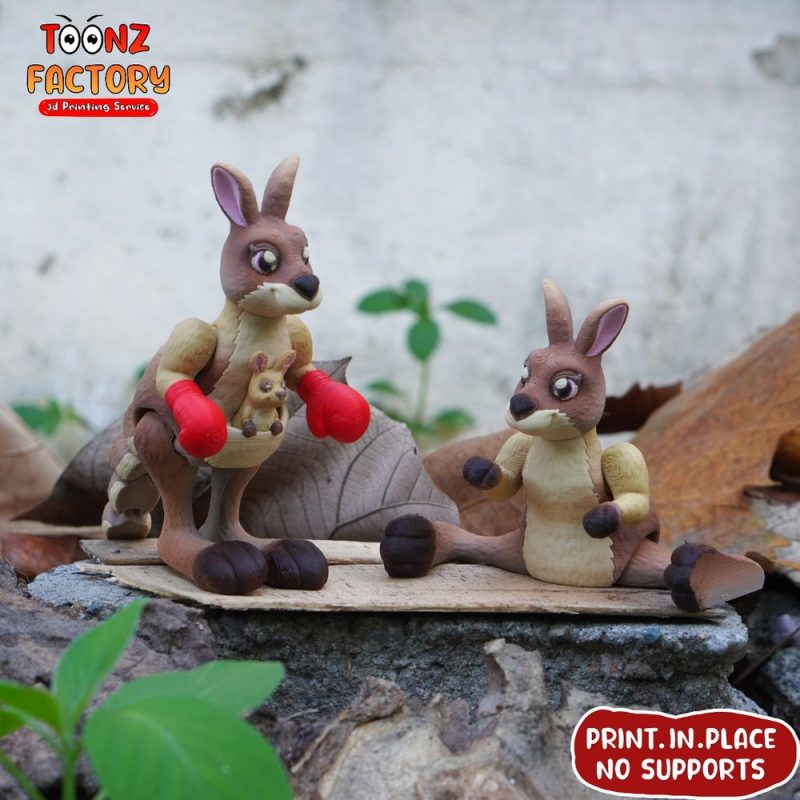 袋鼠-3D合纵社-3D打印模型STL格式3mf格式免费下载！