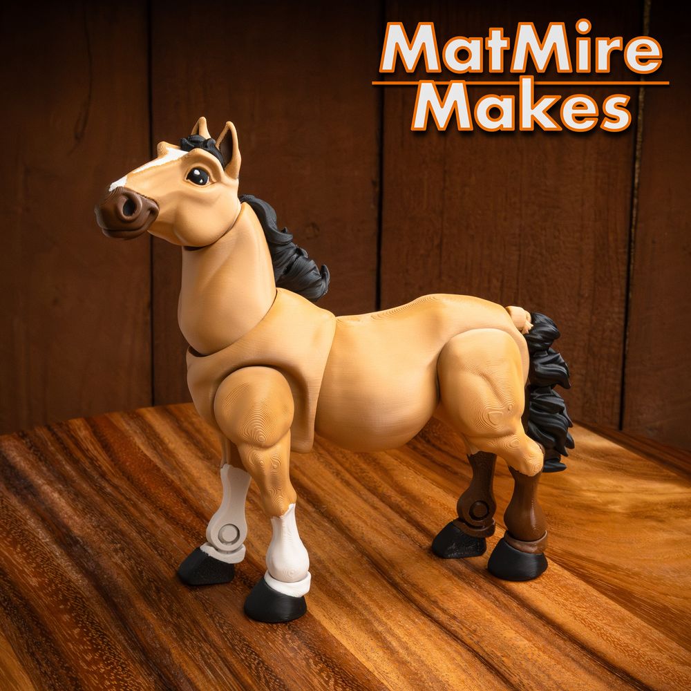 图片[6]-MatMire Makes NO:042 马 独角兽-3D合纵社-3D打印模型STL格式3mf格式免费下载！