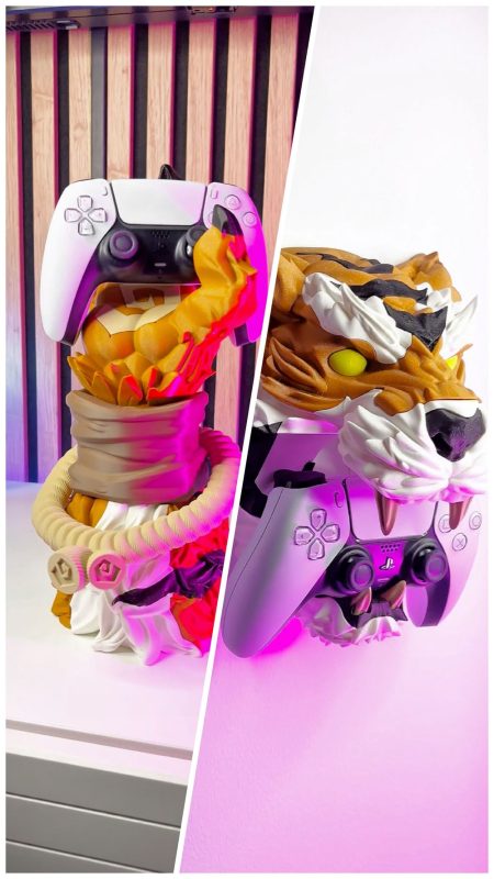 猛虎战士手柄支架-3D合纵社-3D打印模型STL格式3mf格式免费下载！