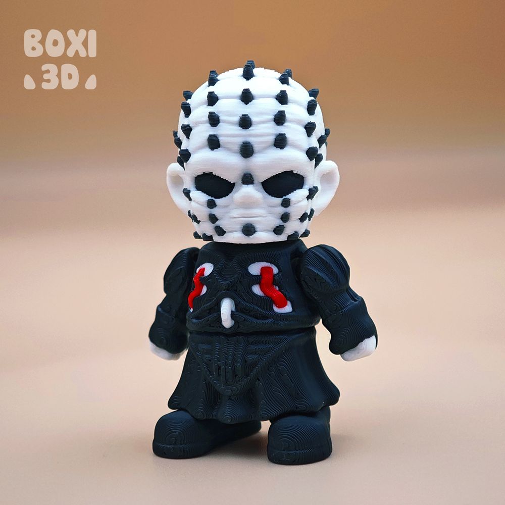 BOXI3D NO:051 钉头人 PINHEAD-3D合纵社-3D打印模型STL格式3mf格式免费下载！