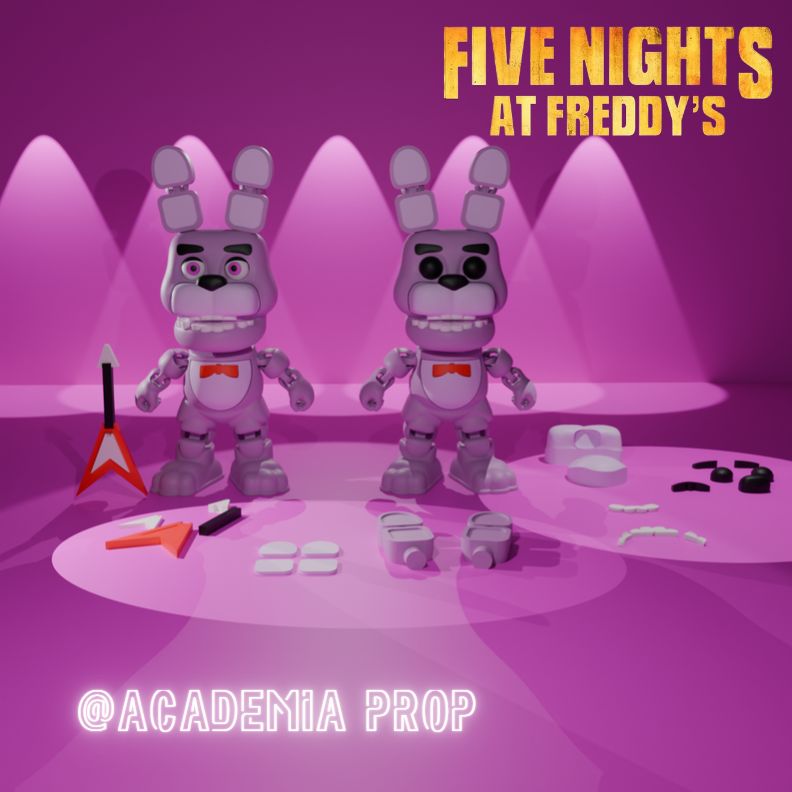 玩具熊的五夜后宫 邦妮·奇比-3D合纵社-3D打印模型STL格式3mf格式免费下载！