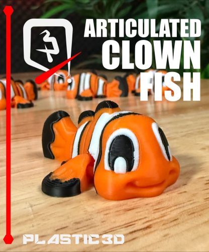 Plastic 3d-小丑鱼-3D合纵社-3D打印模型STL格式3mf格式免费下载！