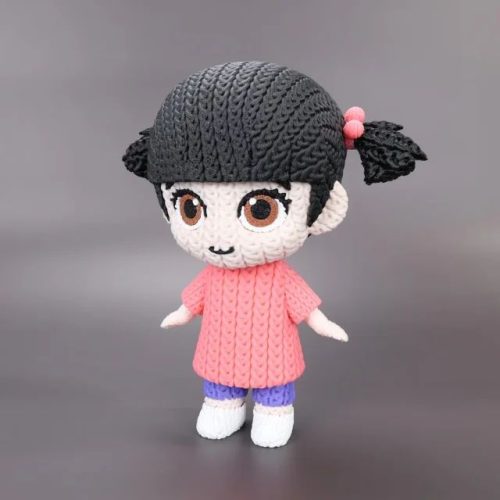 针织布偶娃娃-3D合纵社-3D打印模型STL格式3mf格式免费下载！