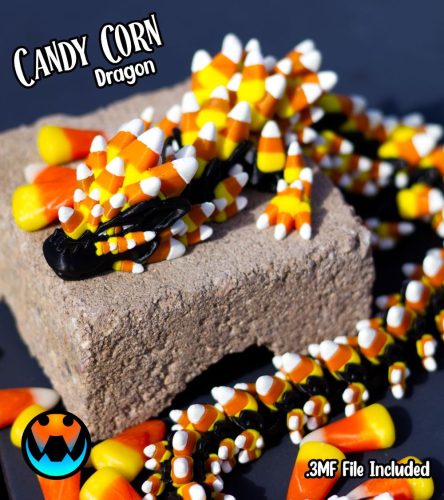 玉米糖龙-3D合纵社-3D打印模型STL格式3mf格式免费下载！