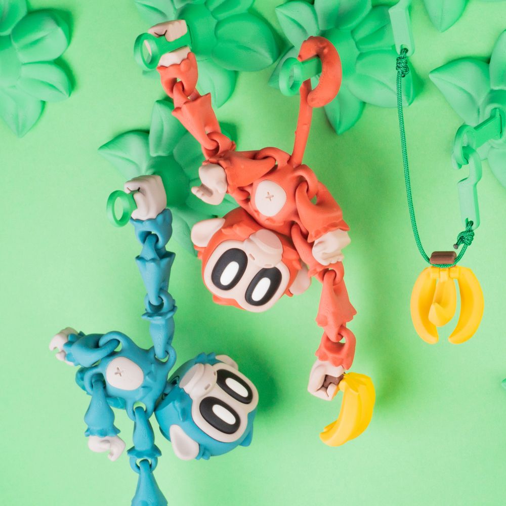 图片[2]-可爱长臂 猴子-3D合纵社-3D打印模型STL格式3mf格式免费下载！