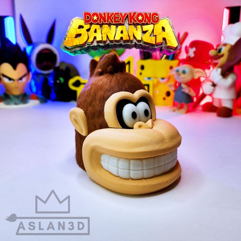 大猩猩头-3D合纵社-3D打印模型STL格式3mf格式免费下载！