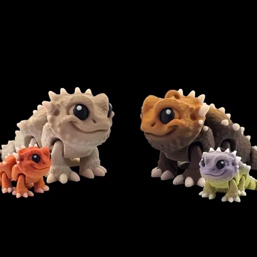 图片[2]-Raki-Box NO:013 迷你版鬃狮蜥-3D合纵社-3D打印模型STL格式3mf格式免费下载！