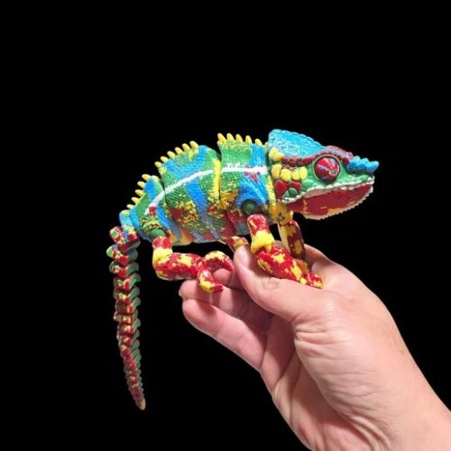 Raki-Box NO:015 豹纹变色龙-3D合纵社-3D打印模型STL格式3mf格式免费下载！