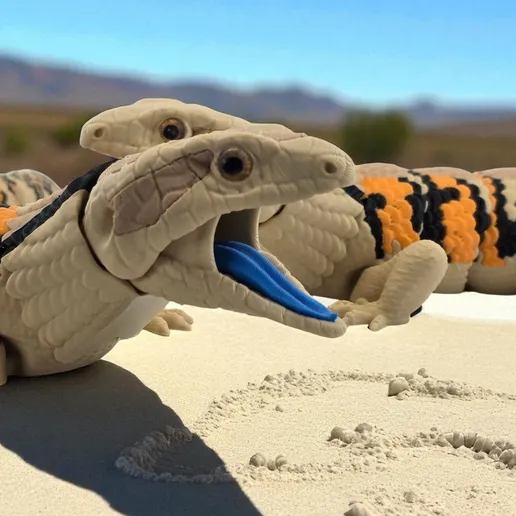 图片[2]-Raki-Box NO:019 蓝舌蜥蜴-Raki-Box-3D合纵社-3D打印模型STL格式3mf格式免费下载！