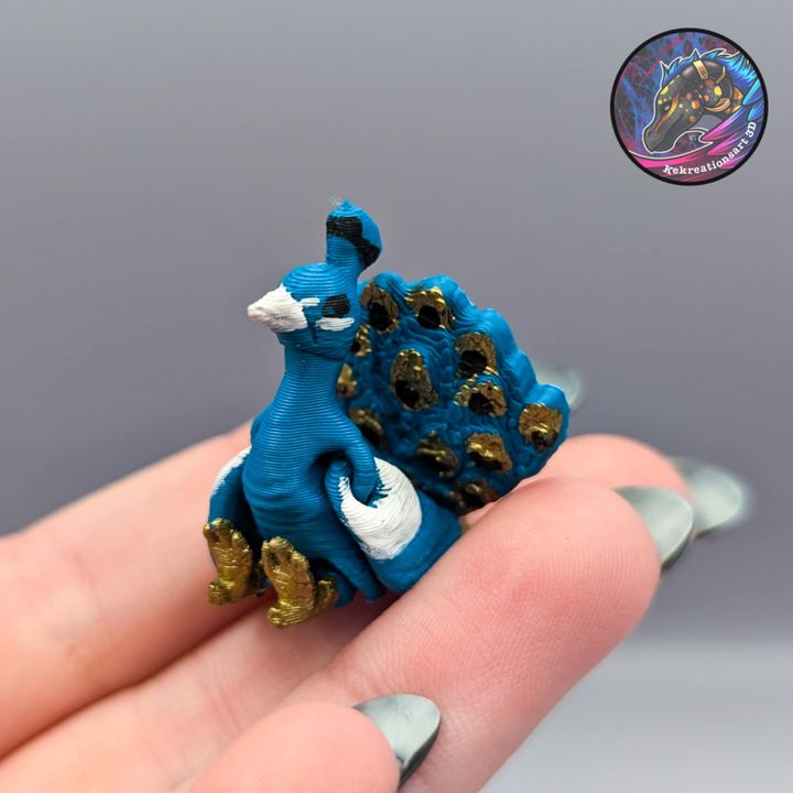 图片[2]-Kirsten M 小型孔雀-3D合纵社-3D打印模型STL格式3mf格式免费下载！