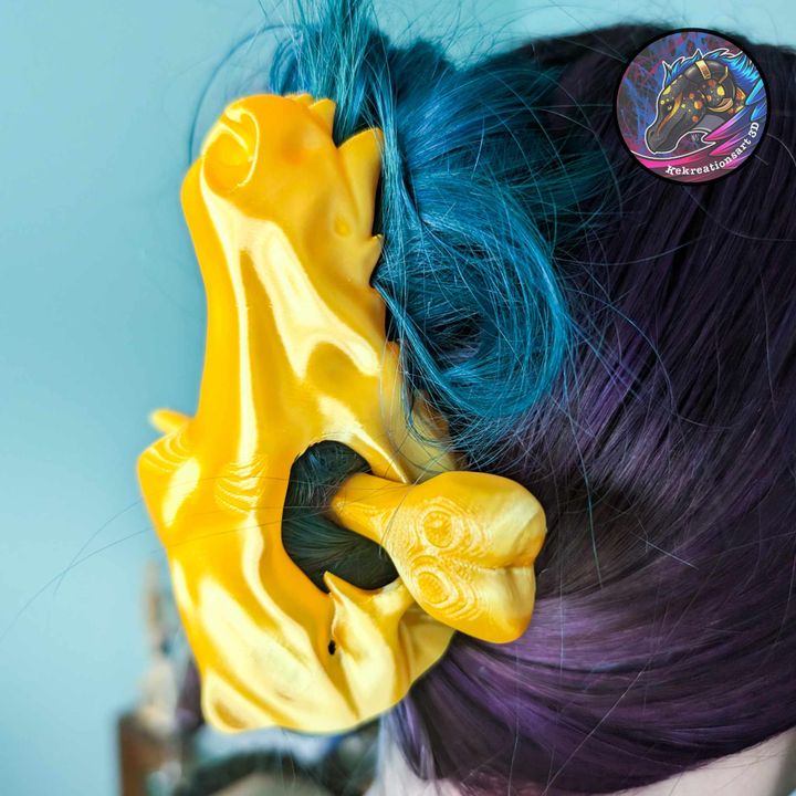 图片[5]-Kirsten M 狼头骨发夹-3D合纵社-3D打印模型STL格式3mf格式免费下载！