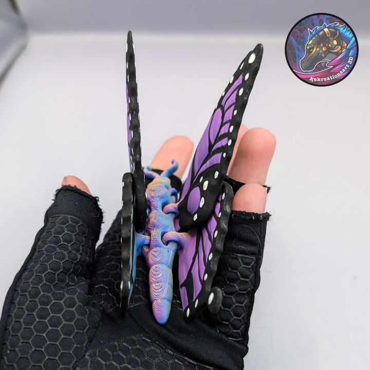 图片[2]-Kirsten M 蝴蝶-3D合纵社-3D打印模型STL格式3mf格式免费下载！