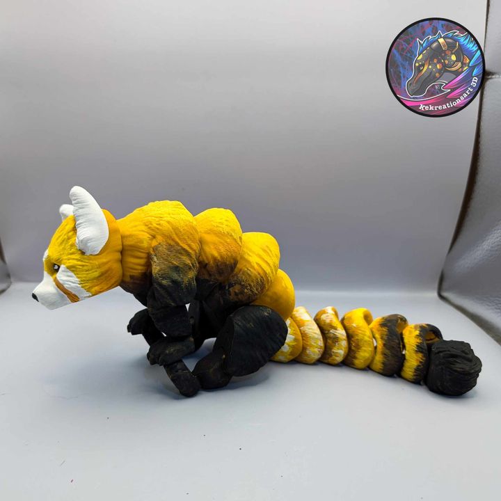 图片[3]-Kirsten M 灵活的红熊猫-3D合纵社-3D打印模型STL格式3mf格式免费下载！