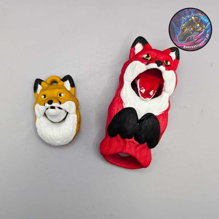 图片[2]-Kirsten M 狐狸手指木偶-3D合纵社-3D打印模型STL格式3mf格式免费下载！