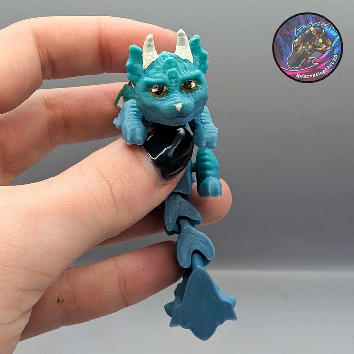 图片[3]-Kirsten M 邋遢小猫龙钥匙扣-3D合纵社-3D打印模型STL格式3mf格式免费下载！