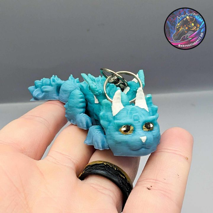 图片[2]-Kirsten M 邋遢小猫龙钥匙扣-3D合纵社-3D打印模型STL格式3mf格式免费下载！