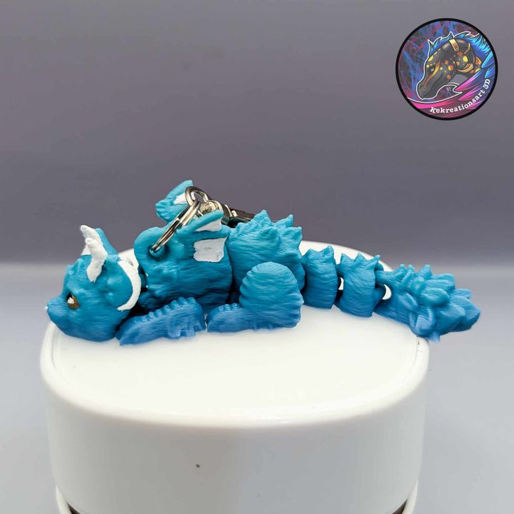 Kirsten M 邋遢小猫龙钥匙扣-3D合纵社-3D打印模型STL格式3mf格式免费下载！