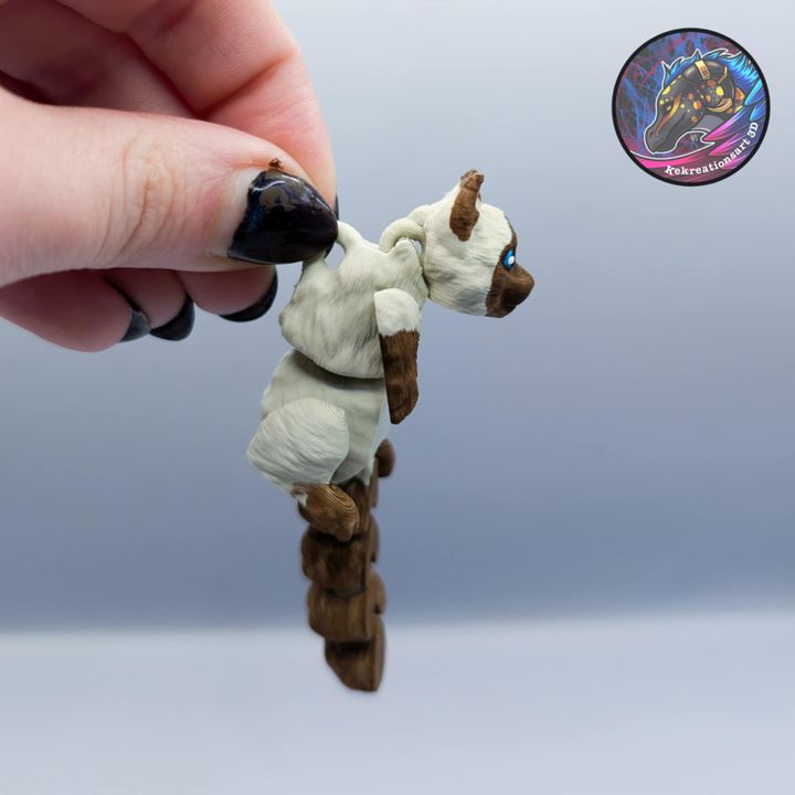 Kirsten M 毛茸茸的关节猫-3D合纵社-3D打印模型STL格式3mf格式免费下载！