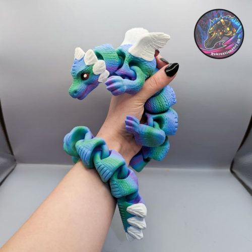 Kirsten M 柔韧胖乎乎的软龙-3D合纵社-3D打印模型STL格式3mf格式免费下载！