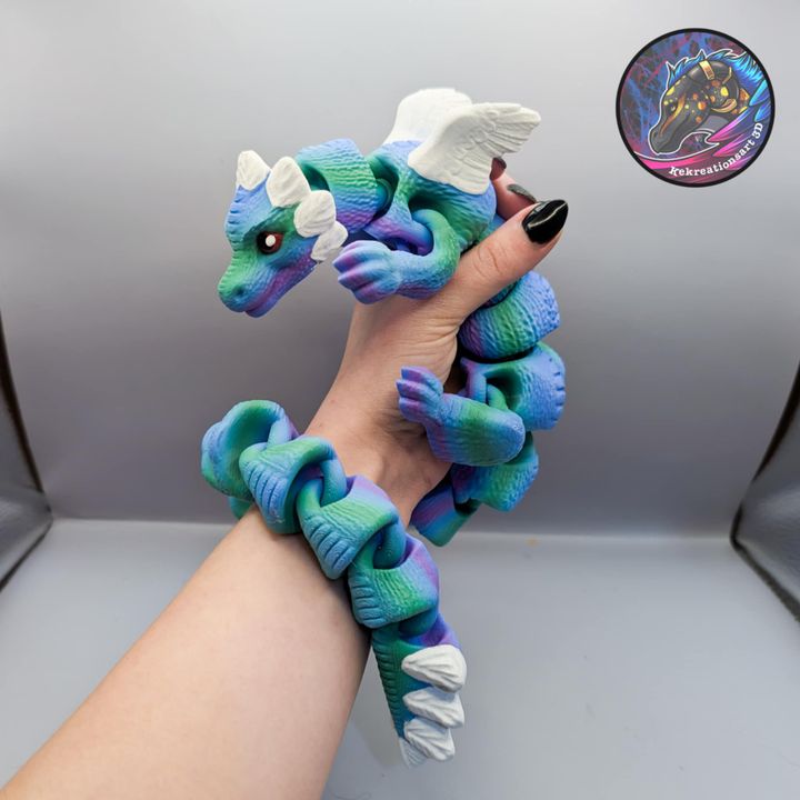 Kirsten M 柔韧胖乎乎的软龙-3D合纵社-3D打印模型STL格式3mf格式免费下载！