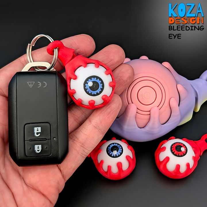 图片[3]-Koza Design NO:003 流血的眼睛-3D合纵社-3D打印模型STL格式3mf格式免费下载！
