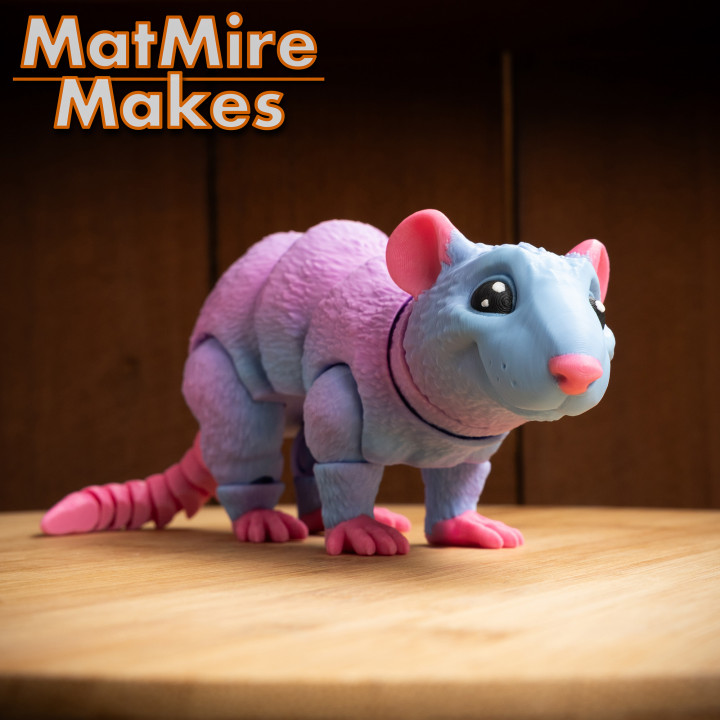 图片[4]-MatMire Makes NO:021 老鼠-3D合纵社-3D打印模型STL格式3mf格式免费下载！