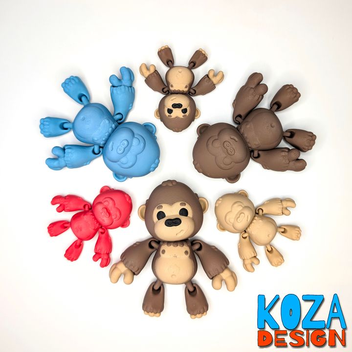 图片[2]-Koza Design NO:010 大猩猩-3D合纵社-3D打印模型STL格式3mf格式免费下载！