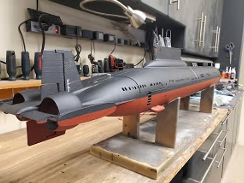 俄罗斯台风潜艇 K-141库尔斯克号-3D合纵社-3D打印模型STL格式3mf格式免费下载！