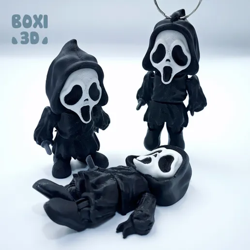 BOXI3D NO:030 鬼脸 Ghostface-3D合纵社-3D打印模型STL格式3mf格式免费下载！