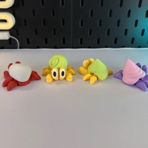 图片[2]-可动式可爱寄居蟹-3D合纵社-3D打印模型STL格式3mf格式免费下载！