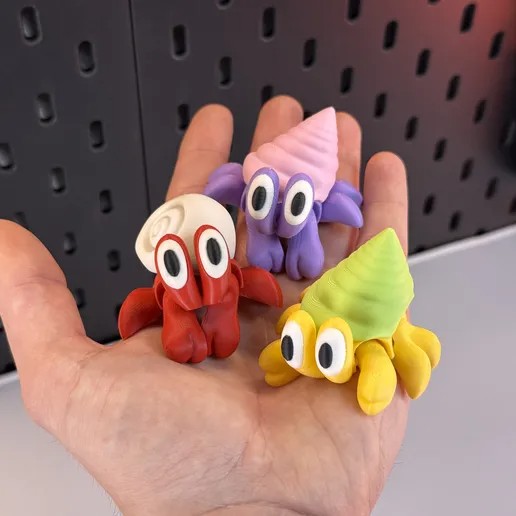 图片[3]-可动式可爱寄居蟹-3D合纵社-3D打印模型STL格式3mf格式免费下载！