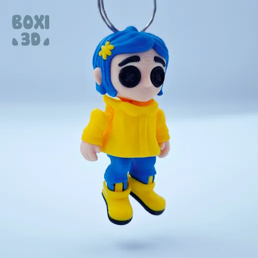 BOXI3D NO:025 卡罗琳 Coraline-3D合纵社-3D打印模型STL格式3mf格式免费下载！