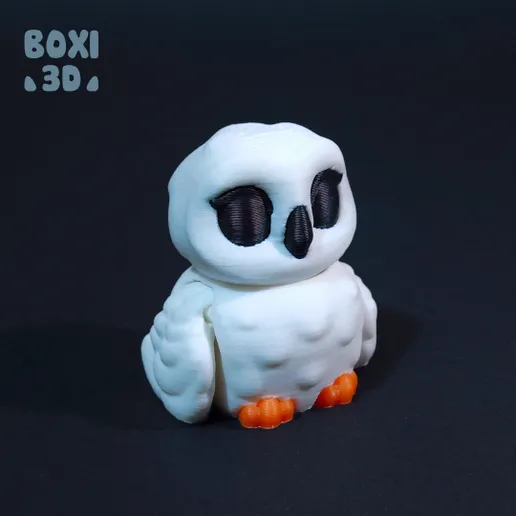 图片[4]-BOXI3D NO:009 雪鸮 Snowy Owl-3D合纵社-3D打印模型STL格式3mf格式免费下载！