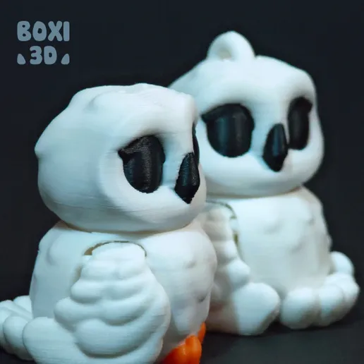 图片[2]-BOXI3D NO:009 雪鸮 Snowy Owl-3D合纵社-3D打印模型STL格式3mf格式免费下载！
