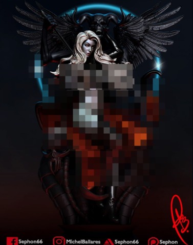 【死亡女士】Michel Ballares-3D合纵社-3D打印模型STL格式3mf格式免费下载！