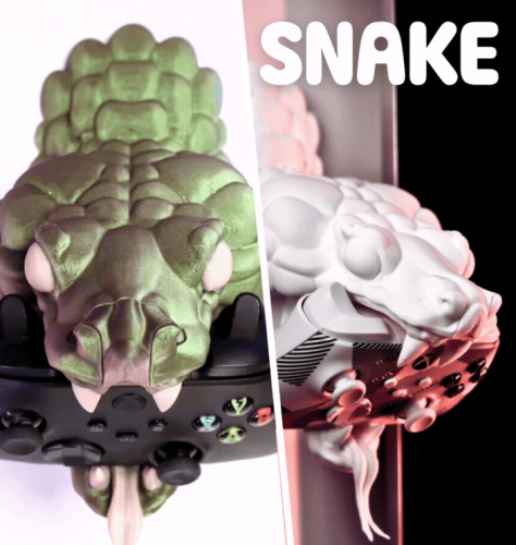 蛇形壁挂式手柄支架-3D合纵社-3D打印模型STL格式3mf格式免费下载！