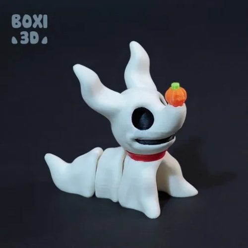 BOXI3D NO:005 小零 幽灵狗 LITTLE ZERO THE GHOST DOG -3D合纵社-3D打印模型STL格式3mf格式免费下载！