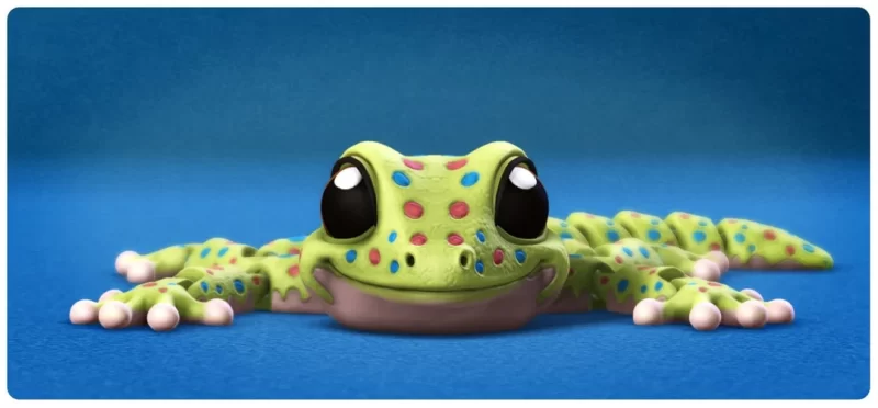 壁虎蜥蜴-3D合纵社-3D打印模型STL格式3mf格式免费下载！