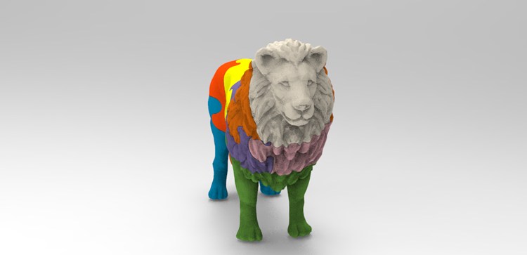 图片[2]-狮子拼图-3D合纵社-3D打印模型STL格式3mf格式免费下载！