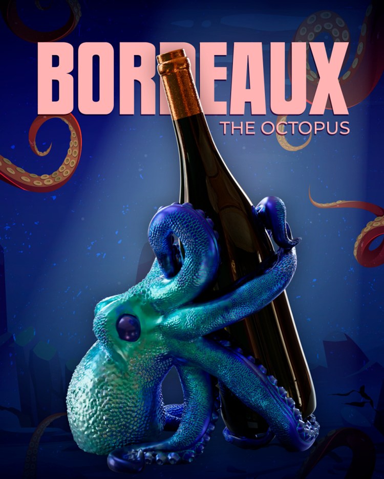 章鱼红酒架-3D合纵社-3D打印模型STL格式3mf格式免费下载！